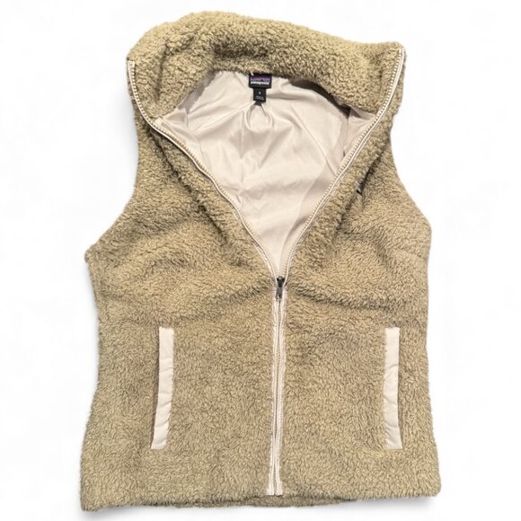 Patagonia Los Gatos Fleece Vest – Women’s Small – Tan – Excellent Condition - Picture 4 of 7